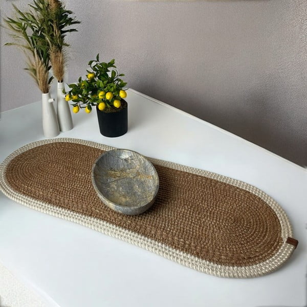 Napron de masă din iută 35x100 cm Wicker – Mila Home Luxury-image-1
