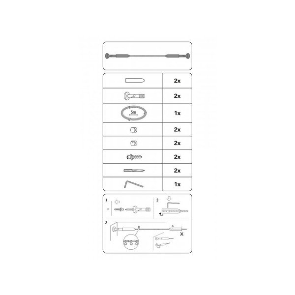 Tijă extensibilă pentru perdele  din metal Race - Gardinia-image-2