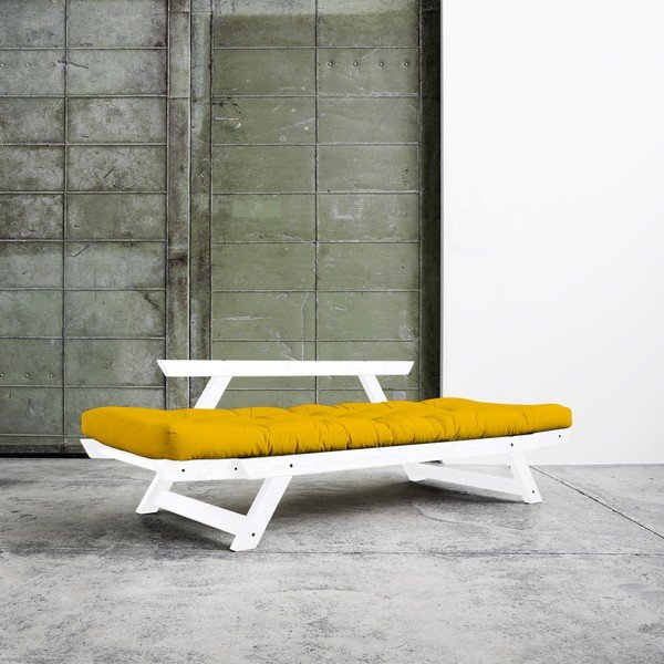 Canapea extensibilă Karup Bebop White/Amarillo-image-1