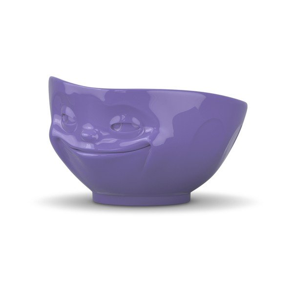 Bol porțelan, zâmbet 58products, mov-image-1