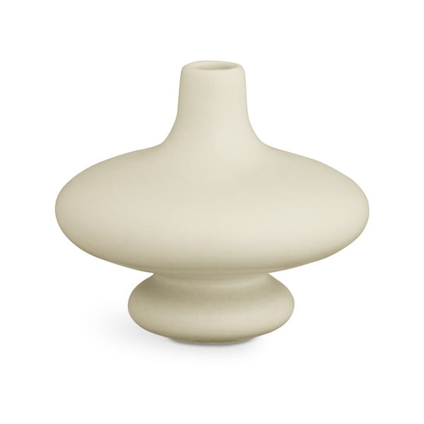 Vază din ceramică Kähler Design Kontur, înălțime 14 cm, crem