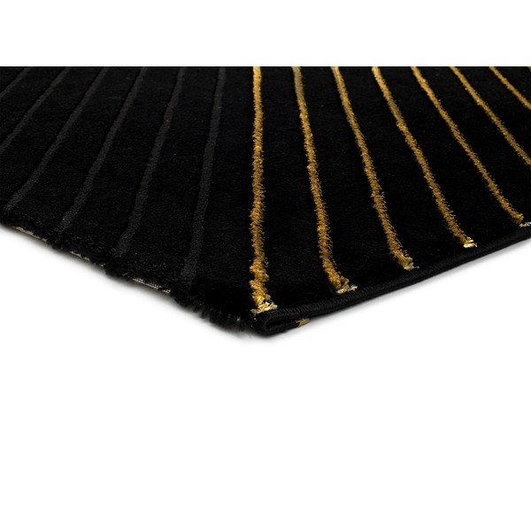 Covor Universal Gold Stripes, 140 x 200 cm, negru-image-2