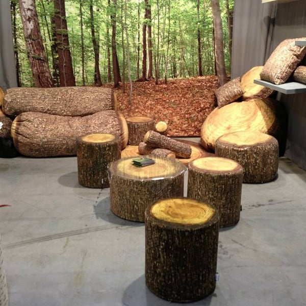 Puf MeroWings Forest Tree, Ø 40 cm-image-1