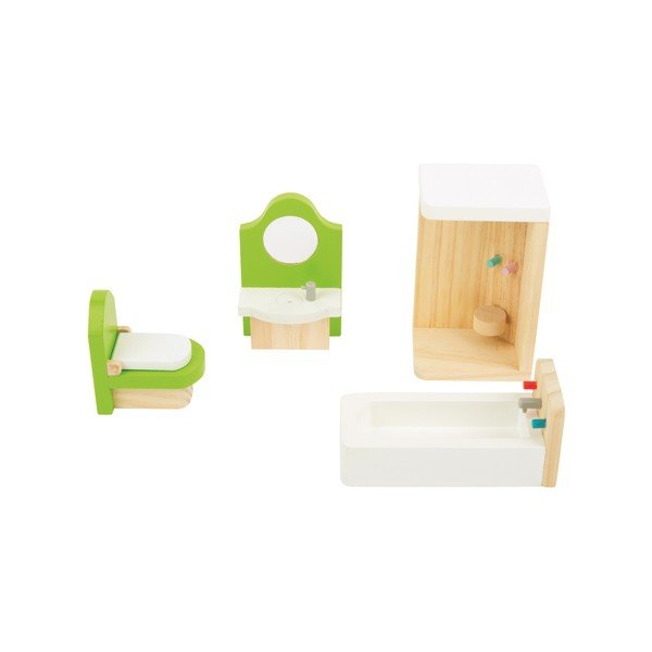 Set mobilier din lemn pentru păpuși Legler Bathroom-image-1