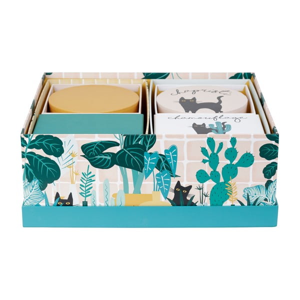 Cutii de depozitare 9 buc. din carton cu capac/decorative Chamouflage – Jardin d'Ulysse-image-2