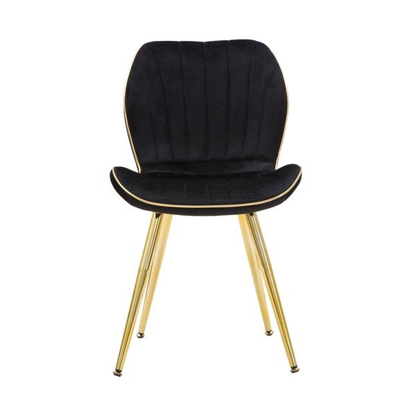 Set 2 scaune tapițate de dining Mauro Ferretti Paris, negru-image-2