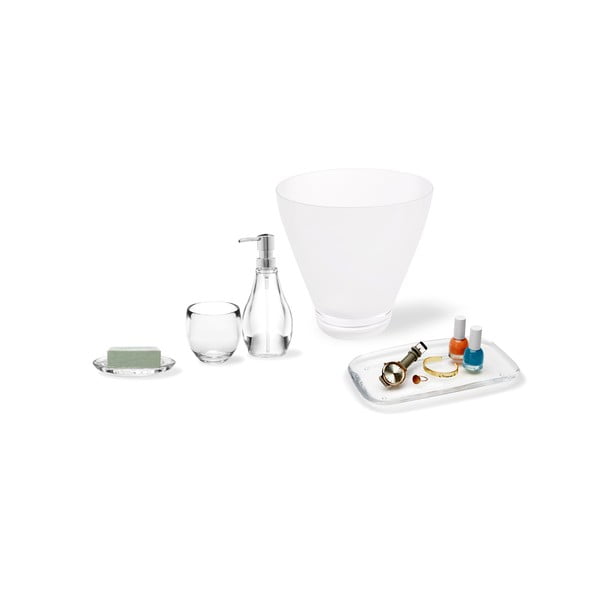 Dozator de săpun lichid din plastic 280 ml Droplet – Umbra-image-3