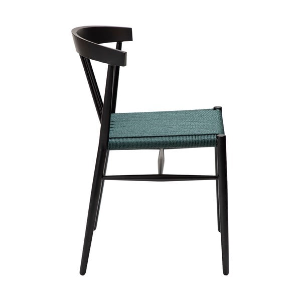Scaun de dining negru/turcoaz Sava – DAN-FORM Denmark-image-3