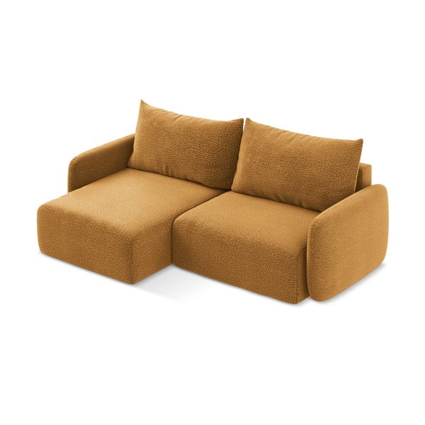 Colțar portocaliu extensibil/cu spațiu de depozitare (cu colț pe partea stângă) Kalena – Makamii-image-4