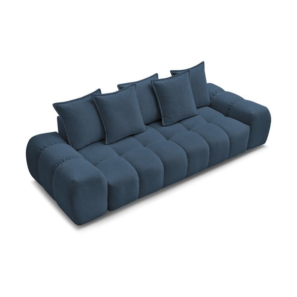 Canapea albastru-închis cu tapițerie din chenille 278 cm Everest – Bobochic Paris-image-4