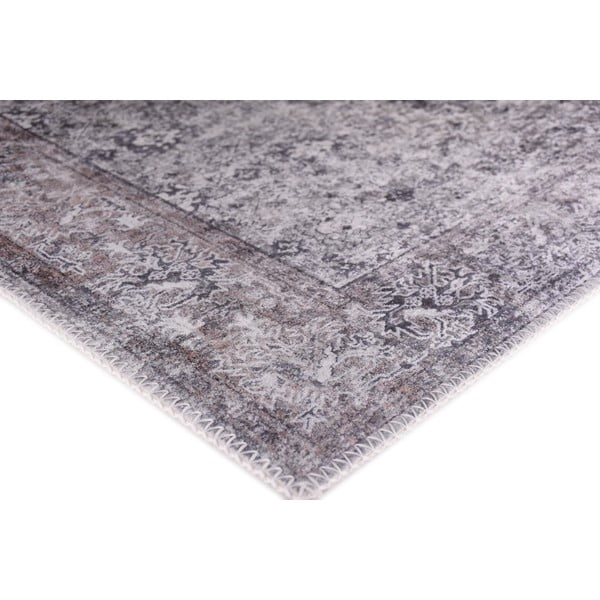 Covor tip traversă gri lavabil 80x200 cm Vintage Orient – Vitaus-image-2