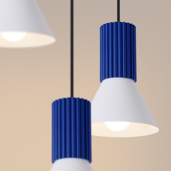 Lustră albastră din metal ø 30 cm Niru – Sollux-image-3