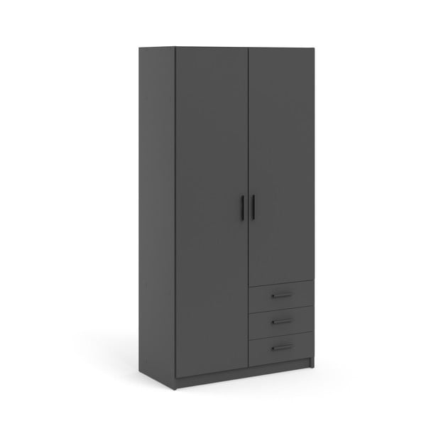 Șifonier gri închis 99x200 cm Sprint – Tvilum-image-3