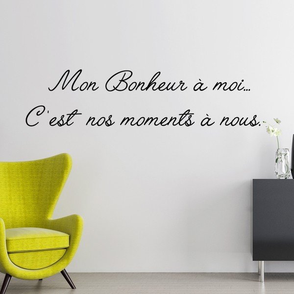 Autocolant Ambiance Mon Bonheur Quote-image-2