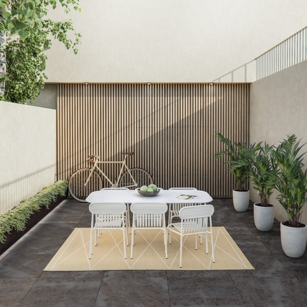 Covor pentru exterior și interior bej 70x100 cm Max Sand – Pappelina-image-1