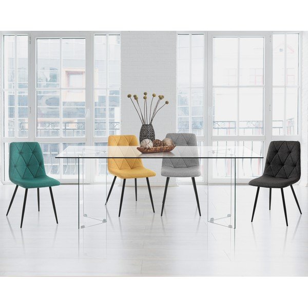 Masă de dining din sticlă 90x180 cm Kaya – Tomasucci-image-1