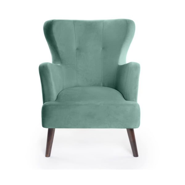 Fotoliu verde mentă wing cu tapițerie din catifea Noemye – Bonami Selection-image-2