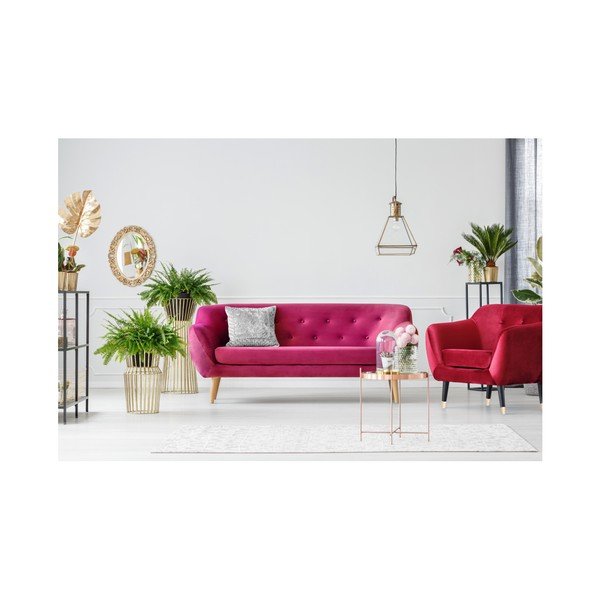 Canapea cu 3 locuri Mazzini Sofas AMELIE, roz-image-2