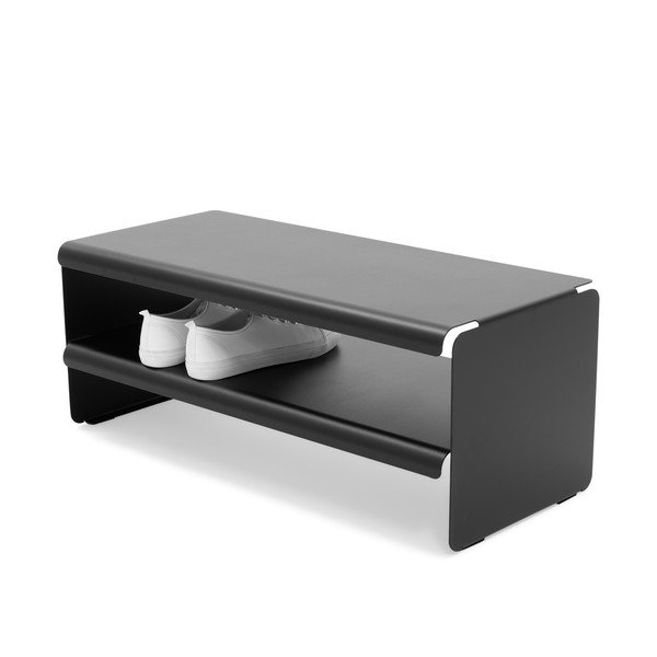 Pantofar negru din oțel 71,5x28x31 cm Linea – Spinder Design-image-4