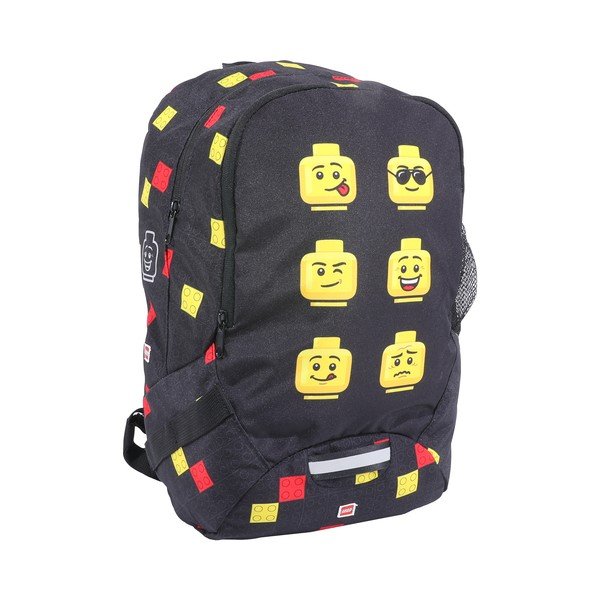 Ghiozdan LEGO® Faces, negru