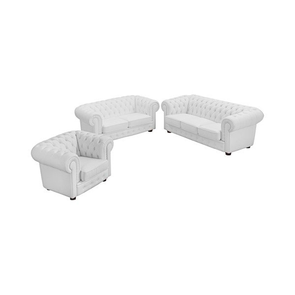 Canapea din imitație de piele Max Winzer Bridgeport, 172 cm, alb-image-1
