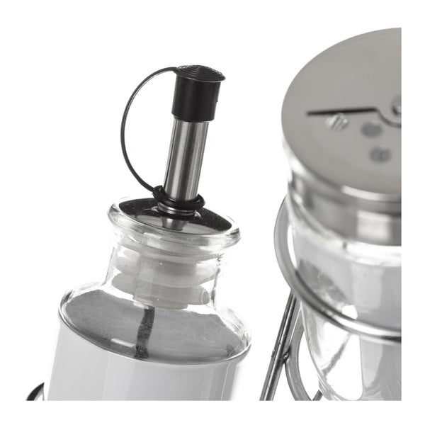 Recipiente pentru ulei și oțet cu suport 4 buc. – Casa Selección-image-1