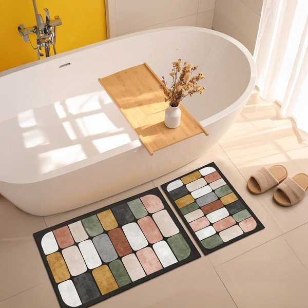 Covorașe de baie 2 buc. 60x100 cm – Foutastic-image-2