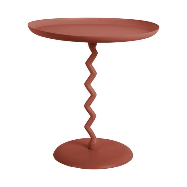 Măsuță auxiliară rotundă din metal ø 40 cm Zig Zag – Leitmotiv