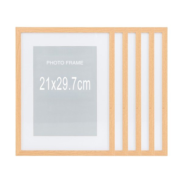 Rame în culoare naturală 5 buc. 21x30 cm Marbella – House Nordic
