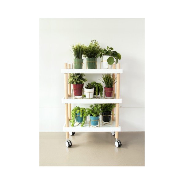 Ghiveci din ceramică cu suport PT LIVING Coy, Ø 11,5 cm, turcoaz-image-1