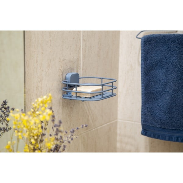 Savonieră albastru-deschis autoadezivă din metal Grena – Compactor-image-1