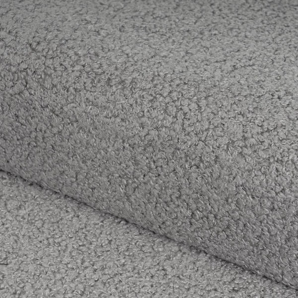 Taburet gri cu tapițerie din țesătură bouclé Folding – Casa Selección-image-1