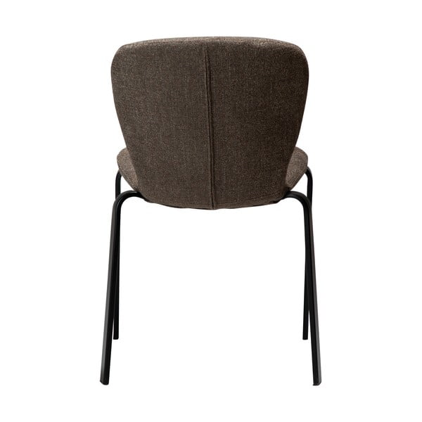 Scaun de dining maro tapițat Heap – DAN-FORM Denmark-image-3