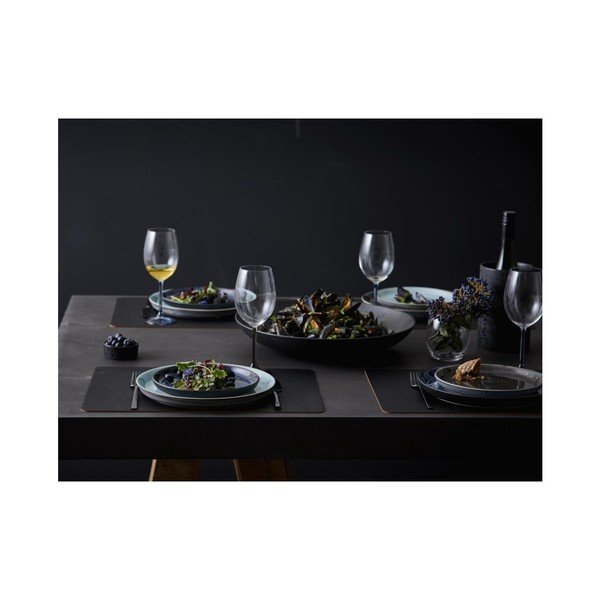 Farfurie neagră pentru desert  din gresie ø 21 cm Gastro Grey/Grey – Bitz-image-1