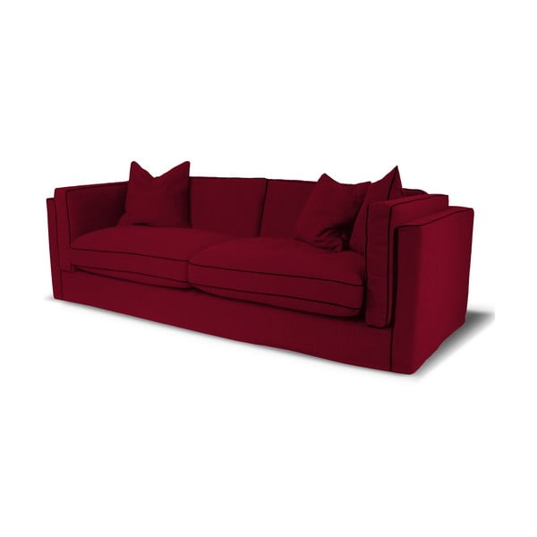 Canapea cu 3 locuri Rodier Organdi, roșu