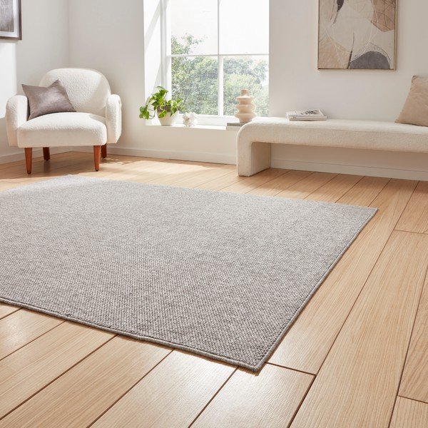 Covor gri 200x290 cm Boucle – Think Rugs-image-2
