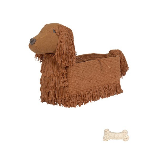 Coș de jucării pentru copii maro din material textil 68x24x35 cm Poppy – Lorena Canals