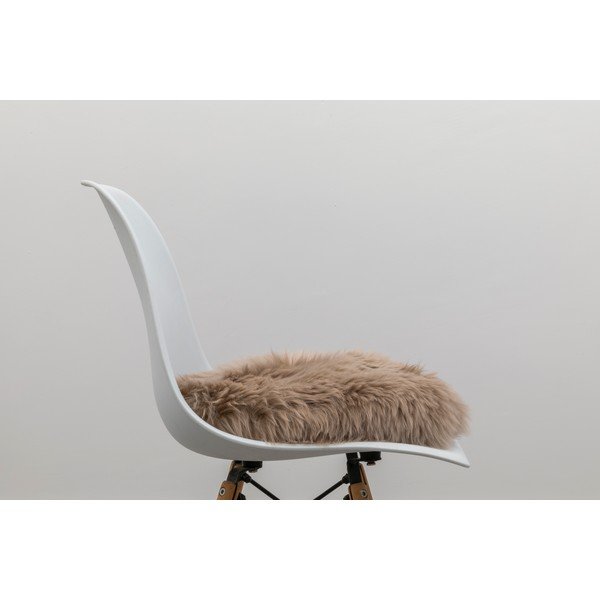 Pernă scaun din blană de oaie Native Natural Round, ⌀ 40 cm, bej-image-2