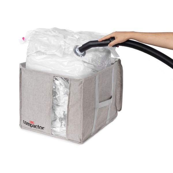 Cutie de depozitare cu vacuum Compactor Oxford, 125 l, gri