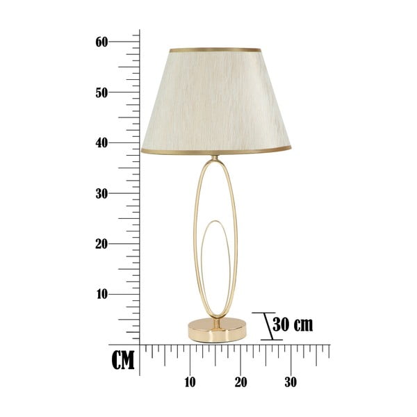 Lampadar cu o construcție aurie Mauro Ferretti Glam Flush, alb-image-4