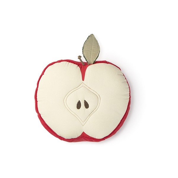 Pernă pentru copii din bumbac ø 30 cm Apple – Lorena Canals