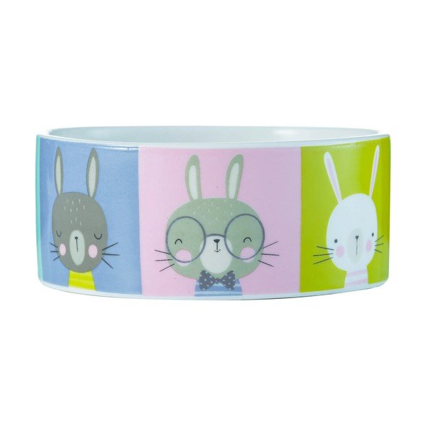 Bol din gresie pentru iepuri Mason Cash Pawtrait, ø 12,5 cm