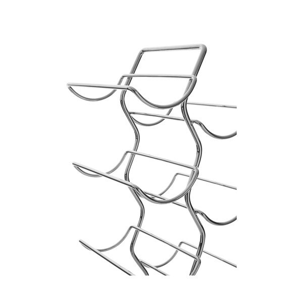 Raft pentru sticle de vin argintiu din metal număr de sticle 12 Jaxen – Premier Housewares-image-2