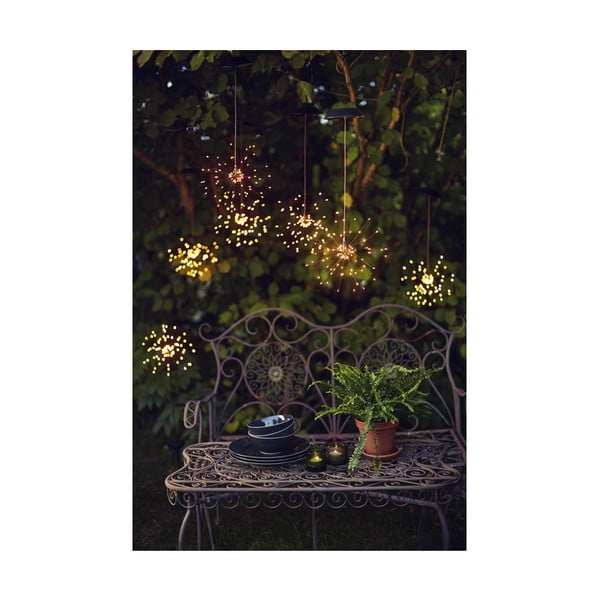 Decorațiune solară LED cu diode albe pentru exterior Star Trading Firework, înălțime 100 cm-image-1