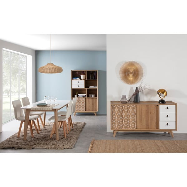 Bibliotecă Marckeric Java, maro - alb-image-1