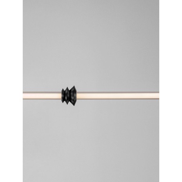 Lustră negru-mat LED cu intensitate reglabilă din ceramică cu abajur din sticlă acrilică Stalactite – Nova Luce-image-4