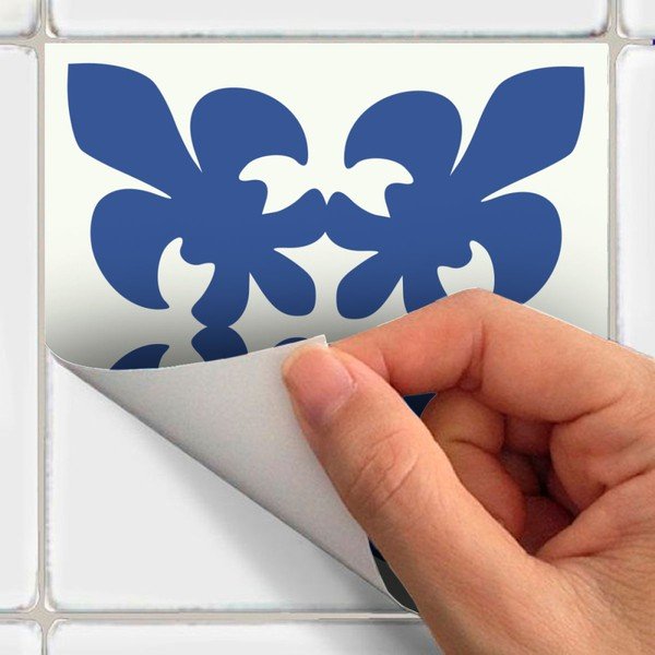 Set 9 autocolante de perete Ambiance Cement Tiles Linia, 10 x 10 cm-image-2
