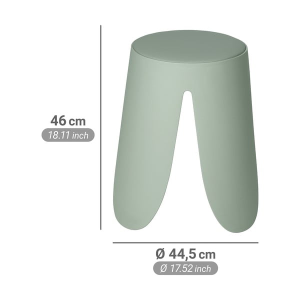 Scaun verde salvie stivuibil din plastic Comiso – Wenko-image-4
