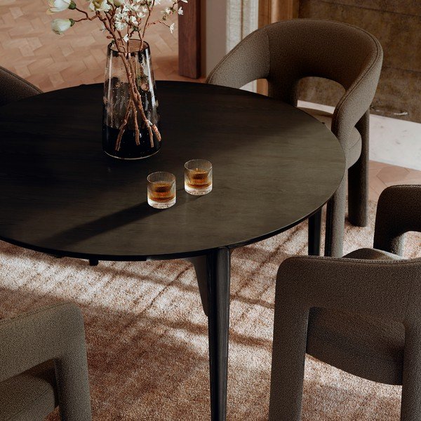 Masă de dining rotundă cu aspect de lemn de frasin ø 122 cm Paragon – DAN-FORM Denmark-image-1
