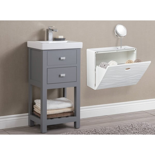 Pantofar alb cu deschidere înclinată  din plastic Mono Wave – Domopak-image-1